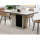 furn.design Brebbia 160 - 200 x 90 x 90 cm beige/schwarz