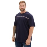 TOM TAILOR T-Shirt, mit spaßigem Pailletten-Frontprint, Gr. 4XL, sky captai, , 57895560-4XL