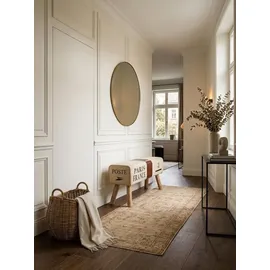 KADIMA DESIGN Turnbock Sitzbank 91 x 51 x 30 cm braun / braun