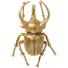 Kare Wandschmuck Atlas Beetle Gold, Dekoobjekt Käfer, Wanddekoration Käfer gold, (H/B/T) 35,5x26x15cm