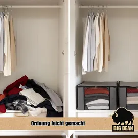 BigDean Aufbewahrungstasche 90 L 6-tlg. grau|schwarz