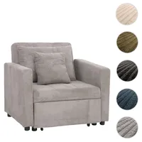 Mendler Schlafsessel HWC-L90, Klappsessel Gästebett Relaxsessel, Liegefläche 200x100cm Stoff/Textil
