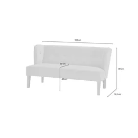 Switch Twist Küchensofa Astonia ¦ gelb ¦ Maße (cm): B: 160 H: 88 T: 74.5