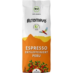 Altomayo Espresso entkoffeiniert ganze Bohne bio 250g