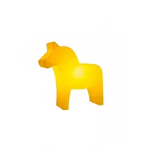 8 seasons DESIGN 8 seasons - Motivleuchte Shining Dala Horse 43 cm gelb veredelt LED