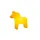 8 seasons DESIGN 8 seasons - Motivleuchte Shining Dala Horse 43 cm gelb veredelt LED