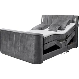 ed exciting design Boxspringbett »Dallas« 6 - grau