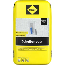 Sakret Scheibenputz 25 kg 2 mm Körnung weiß