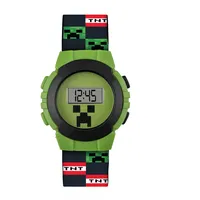 Minecraft Jungen Digital Quarz Uhr mit Kunststoff Armband MIN4223 AMZ