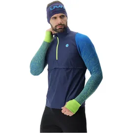 Uyn Running Exceleration Windproof Shirt Long SL.ZIP UP lapis/lime (K698) L