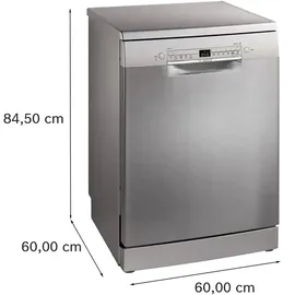 Bosch Serie 2 SMS2HTI06E Geschirrspüler (freistehend, 600 mm breit, Silber)