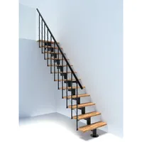 Minka Mittelholmtreppe Comfort Top Buche Schwarz Geschoßhöhe bis 312