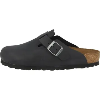 Birkenstock Boston Nubukleder geölt schwarz 45