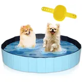 Lendo Online Hundepool faltbar Ø160 cm Blau