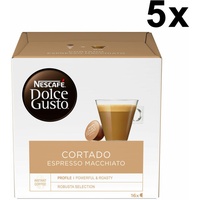 Nescafé DOLCE GUSTO Cortado Espresso Macchiato,Kaffee,KaffeeKAPSEL, 5x16 KAPSELN