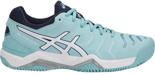 ASICS Damen Tennisoutdoorschuhe Damen Tennisschuhe, Hellblau/Weiß, 39