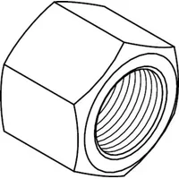 Industrial Quality Supplies DIN 917 Sechskant-Hutmutter niedrige Form, 6Au