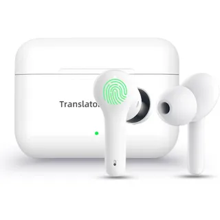 ANFIER M6 Übersetzer Earbuds Sprachübersetzer Gerät Aktualisierter Chip 144 Sprachen und Akzente 0,5s Schnelle Übersetzung Musik Telefonieren und Übersetzen (kein Offline-Paket)
