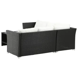 gardenson Loungegarnitur Haiti 7-tlg. Schwarz