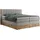 MKS Boxspringbett 160 x 200 cm H4 Hellgrau