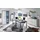 HBZ Highboard 92 x 194 x 37 cm Grau / Weiß