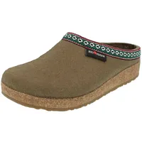 Haflinger Damen Pantoffel Herren Hausschuh Filz Wolle Grizzly Franzl 711001, EU, - EU