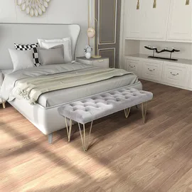 Homcom Sitzbank Schuhbank 116 x 44,5 x 49 cm grau / grau