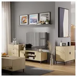 Vicco Lennox Lowboard 120 x 45 cm Eiche/Schwarz MDF