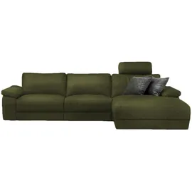 KAWOLA Ecksofa LOLA XL Stoff 2-Sitzer Grün