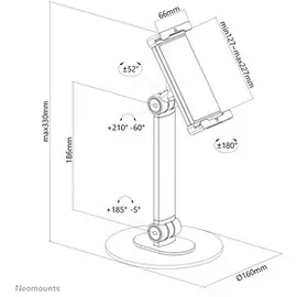 NeoMounts Tablet-Halterung DS15-540WH1 Universal Weiß