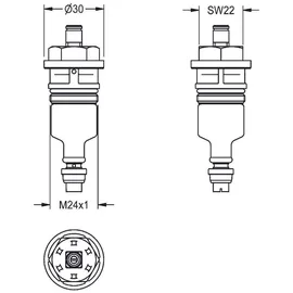 KWC AR Funktionsteil Waschen/spülen Gelb