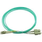 BlueOptics Duplex LWL Patchkabel, LC-SC Multimode OM3, 0.5 Meter, (0.50 m), Netzwerkkabel