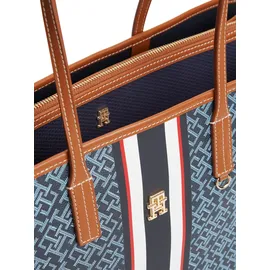 Tommy Hilfiger TH Monoplay Tote Stripe Le Shopper Kunstleder Blue