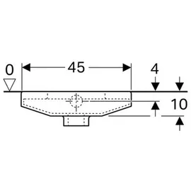 Geberit Publica Hock-WC mit WC-Sitz Weiß