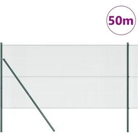 vidaXL Zaunpfosten 50 x 120 cm Grün/Stahl