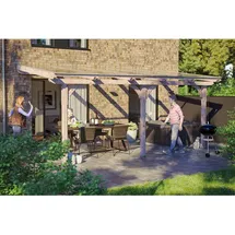 SKANHOLZ Terrassenüberdachung Rimini 541 x 300 cm beige
