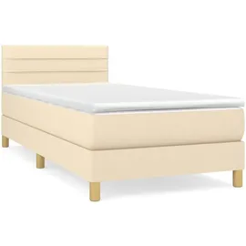 vidaXL Boxspringbett 90 x 200 cm Creme