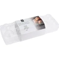 Neu Eierkarton Kunststoff, transparent 27x9cm