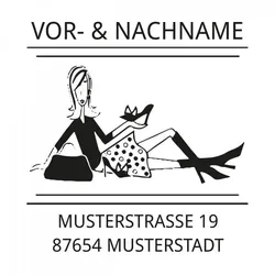 Monogrammstempel - Fashion victime - Trodat 4924