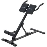 Gorilla Sports GORILLA SPORTS® Rückentrainer - Klappbar, Verstellbar, bis 150kg, Stahl, - Hyperextension Bank, Rückenstrecker Gerät, Fitnessgerät für Rücken... - Schwarz
