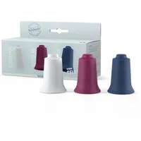 BellaBambi 3er Set BellaBambi® mini trio Schröpfgläser | 3 Intensitäten für Massage Beauty Wellness & bei Muskelverspannung | Ideal als Faszien-Massage & Trigger-Punkte | Ganzkörper geeignet | weiß, beere, blau