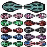 FunTomia Waveboard Original ABEC9 Kugellager inkl. Tasche (Verschiedene Farbdesigns) (Türkis/Flechte)