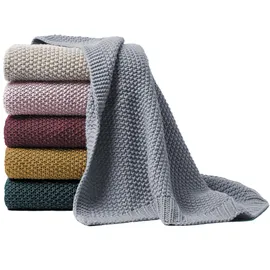 Primera Strickdecke 130 x 170 cm Rot