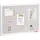Vevor 30"x20" weiße Korktafel mit Leinenoberfläche – Stilvolles Pinnwand zur Wandmontage für Zuhause, Schule, Büro – Elegantes und funktionales Schwarzes Brett