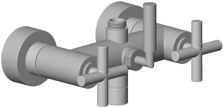 Dornbracht Anschluss für Wanne Wand Ersatzteile 04171002001 200 x 215 x 140 mm Platin 04171002001-08