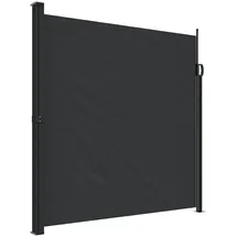 vidaXL Aluminium Seitenmarkise 200 x 500 cm Schwarz