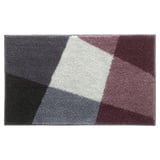 Badematte KENDWA, 70 x 120 cm - Lila - Grau - Weiß - Polyester - rutschfest