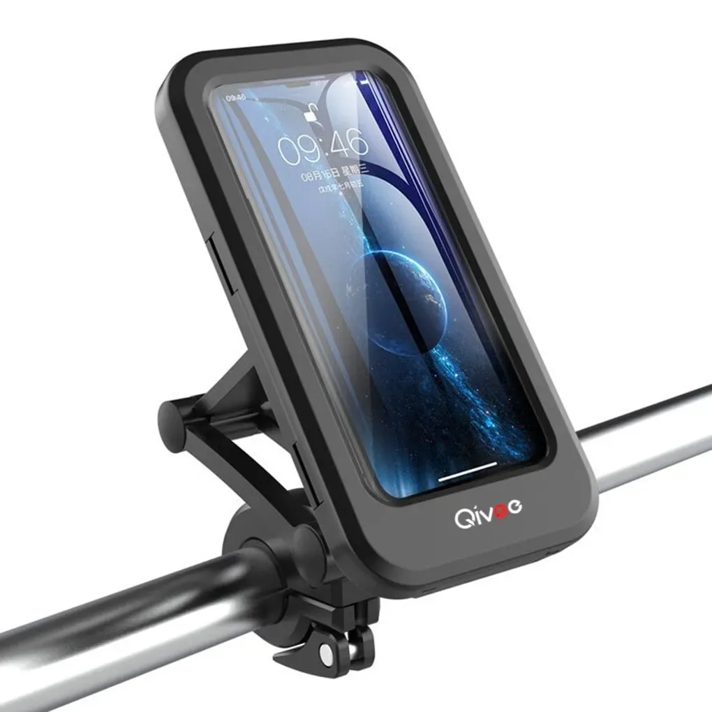 Qivee Fahrrad Motorrad Handy Halterung Halter Smartphone bis 6,7 Zoll 360°