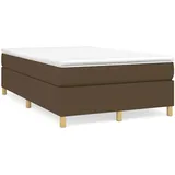 vidaXL Boxspringbett Dunkelbraun 120x200 cm Stoff1359618