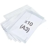Rapesco 10 RAPESCO® Dokumententaschen DIN A3 transparent klar